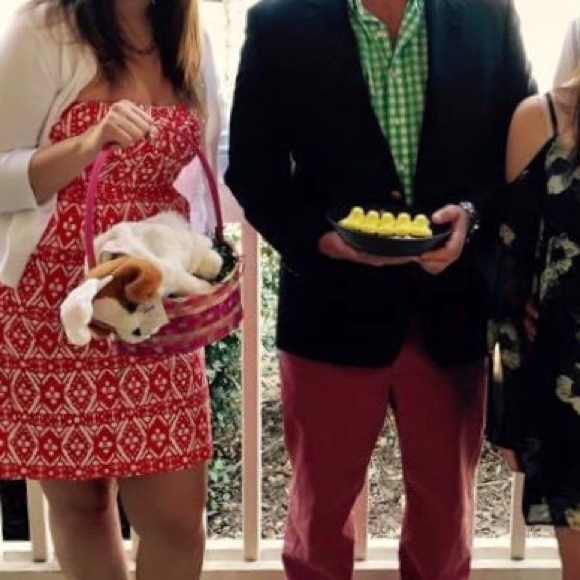 J. Crew Red Ikat Strapless Dress - Picture 3 of 3